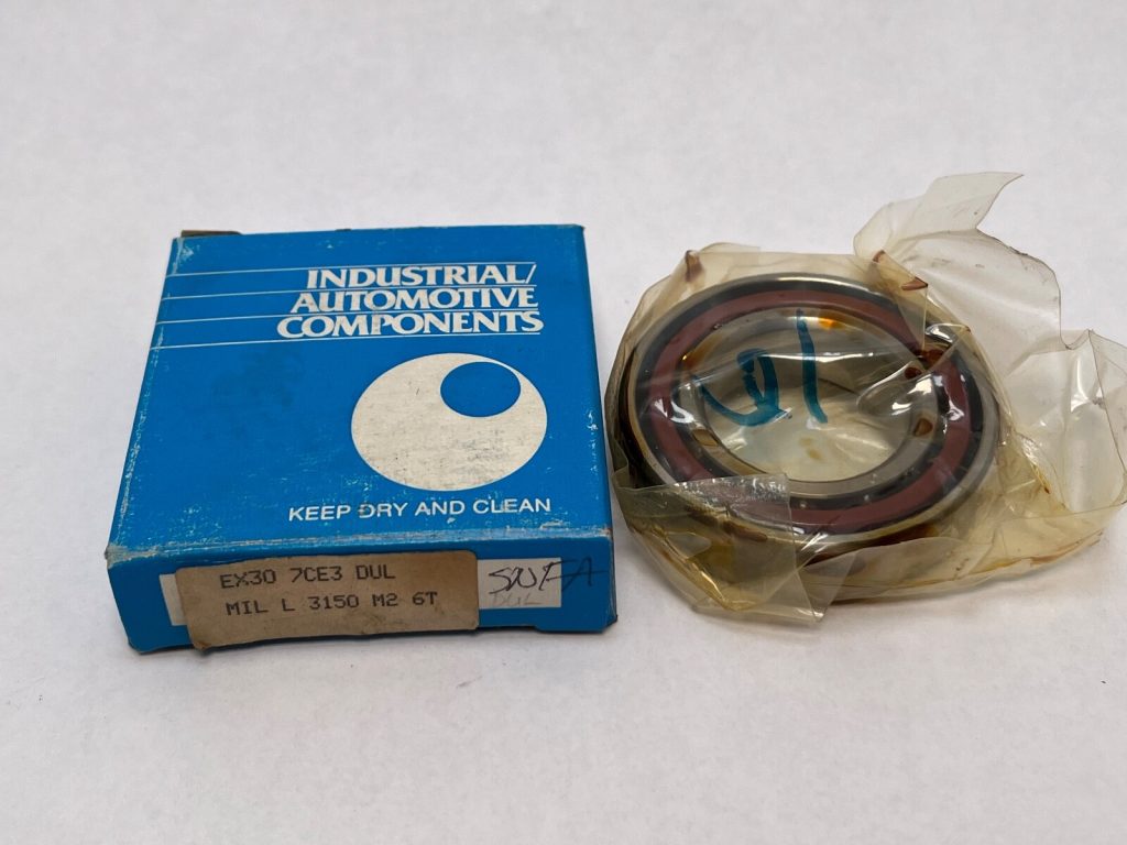 Angular Contact Ball Bearing - Straight Bore, 30 mm ID, 55 mm OD, 13 mm Width, Open, 25° Contact Angle, Light Preload.