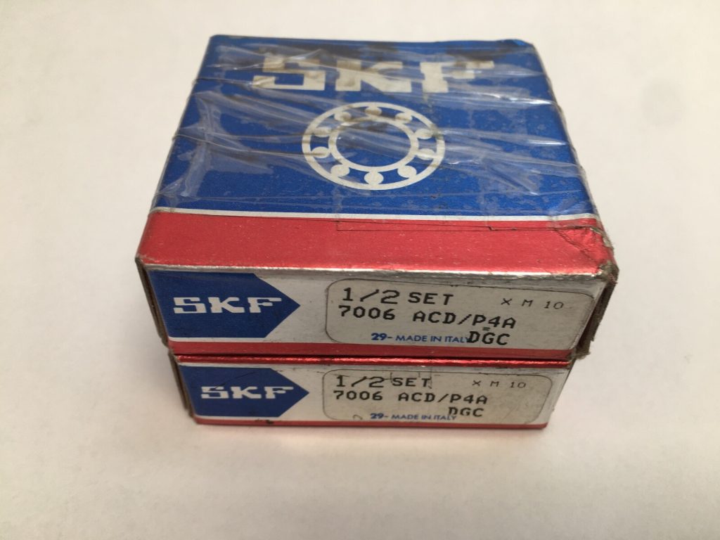 Angular Contact Ball Bearing - Straight Bore, 30 mm ID, 55 mm OD, 13 mm Width, Open, 25° Contact Angle, Light Preload.