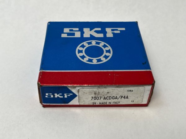 SKF 7007 ACDGA/P4A angular contact ball bearing box, made in Italy