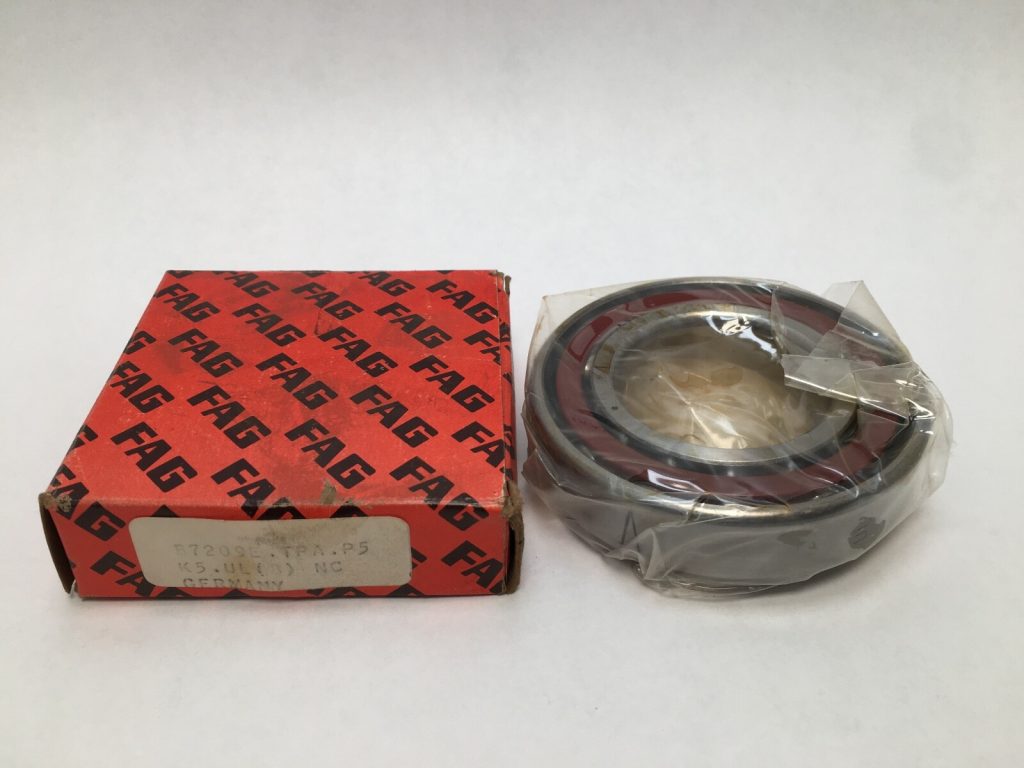 Angular Contact Ball Bearing - Straight Bore, 45 mm ID, 85 mm OD, 19 mm Width, Open, 25° Contact Angle, Light Preload.