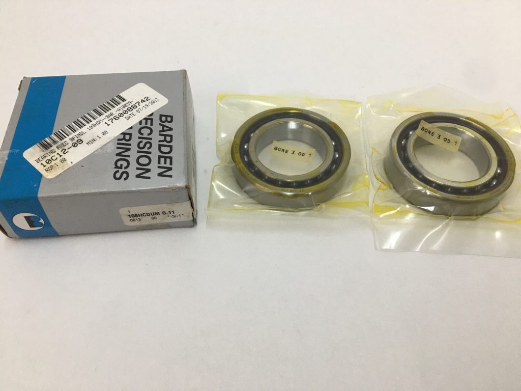 BARDEN 108HCDUM Angular Contact Bearing 40x68x15 mm 108 HC DUM 108HCUM USA 2 pcs
