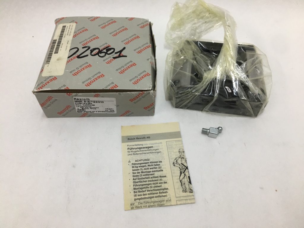 REXROTH R167122310 Bearing Runner Block R-167-122-310 BOSCH 006 7210 Germany