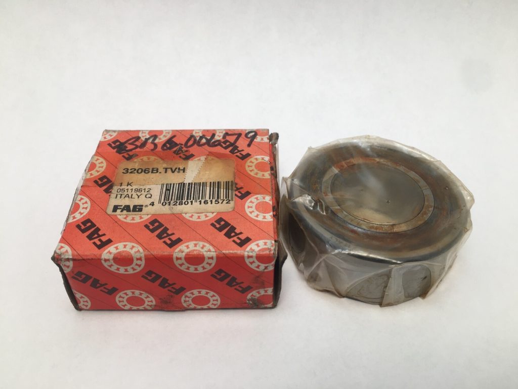 FAG 3206B.TVH Double Row Angular Contact Bearing 30x62x23.8mm. 30° contact angle, polyamide cage. Optimized for combined radial and axial loads.