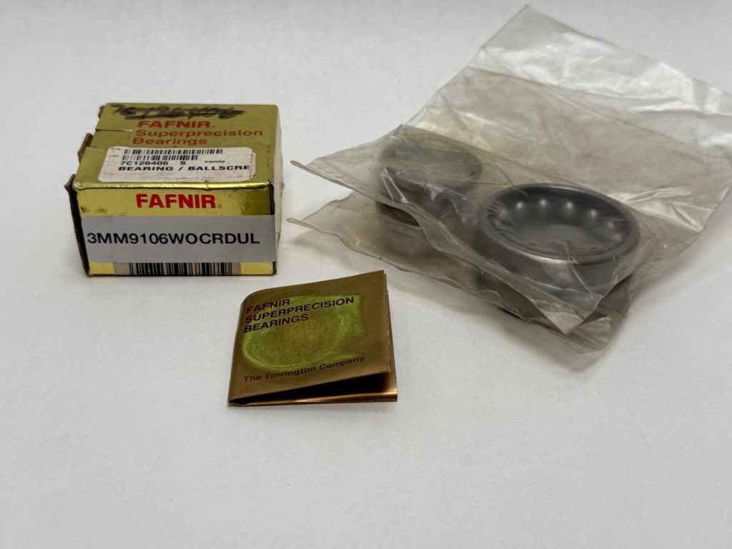 Angular Contact Ball Bearing - Straight Bore, 30 mm ID, 47 mm OD, 9 mm Width, Open, 15° Contact Angle, Light Preload.