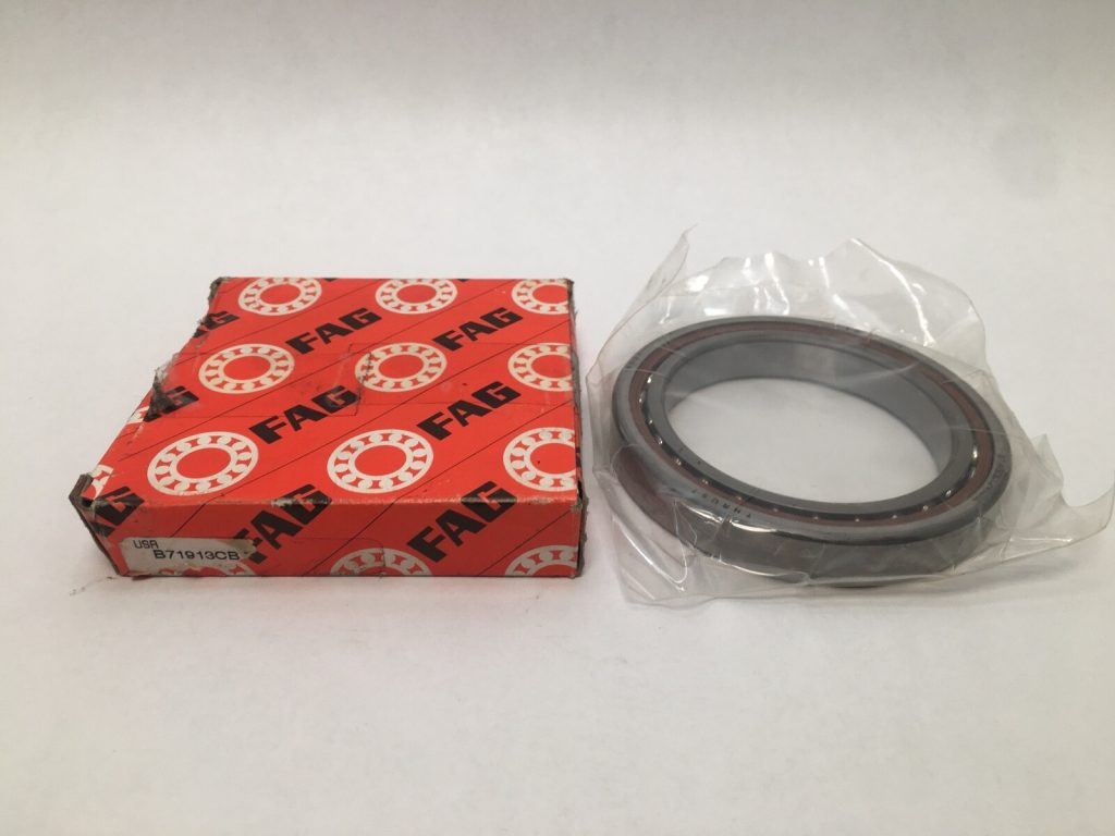 Angular Contact Ball Bearing - Straight Bore, 65 mm ID, 90 mm OD, 13 mm Width, Open, 15° Contact Angle, Light Preload.