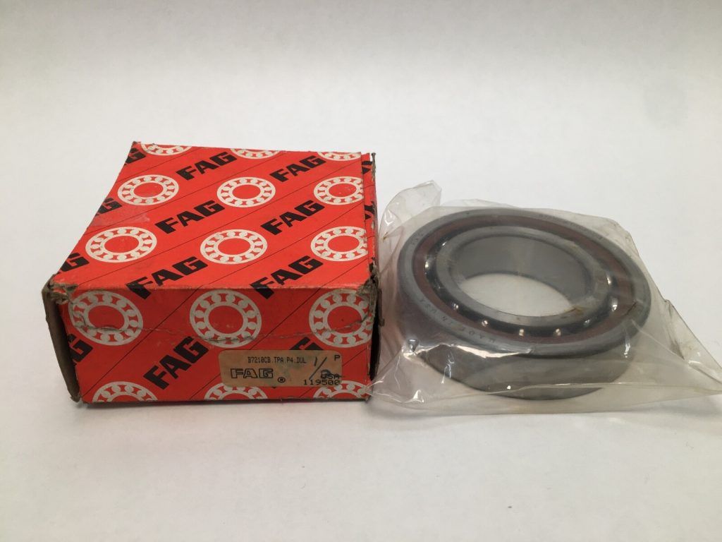 Angular Contact Ball Bearing - Straight Bore, 50 mm ID, 90 mm OD, 20 mm Width, Open, 15° Contact Angle, Light Preload.