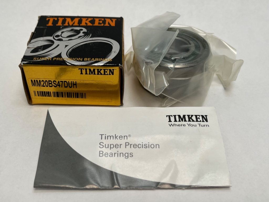 Ball Screw Support Bearing - 20 mm ID, 47 mm OD, 15 mm Width, Open, 60° Contact Angle.