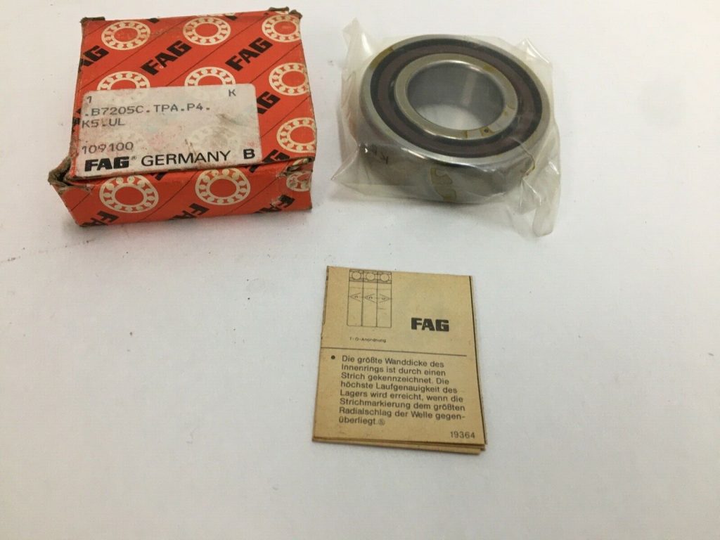 Angular Contact Ball Bearing - Straight Bore, 25 mm ID, 52 mm OD, 15 mm Width, Open, 15° Contact Angle, Light Preload.