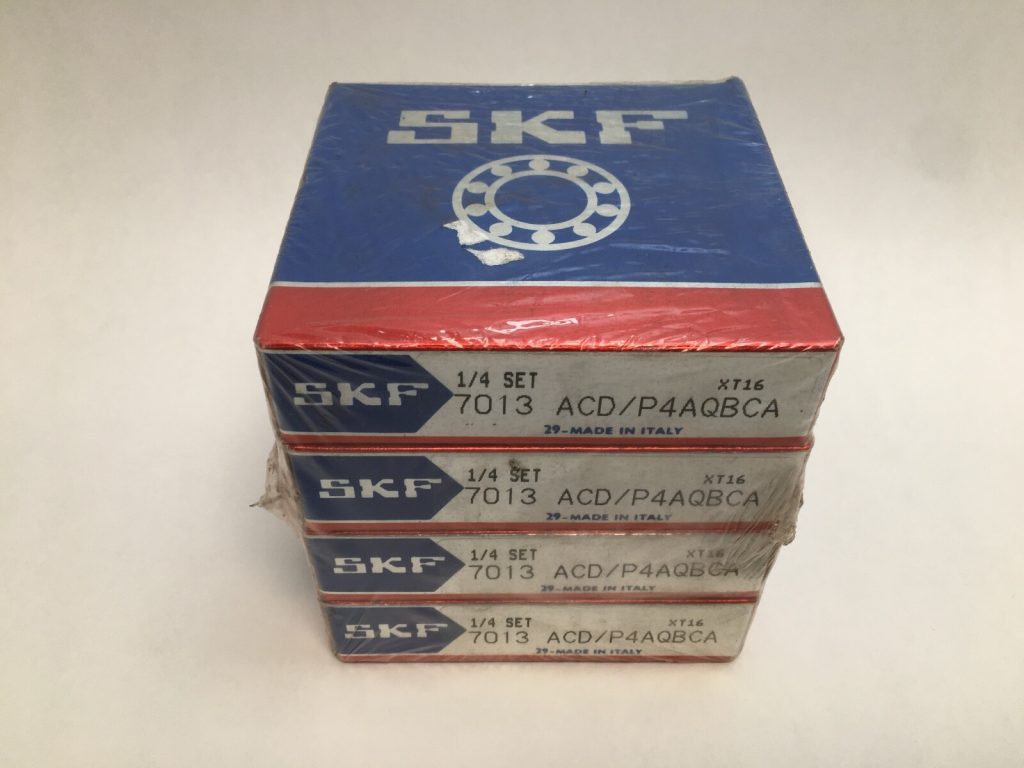 Angular Contact Ball Bearing - Straight Bore, 65 mm ID, 100 mm OD, 18 mm Width, Open, 25°, ABEC 7 / P4 Precision.