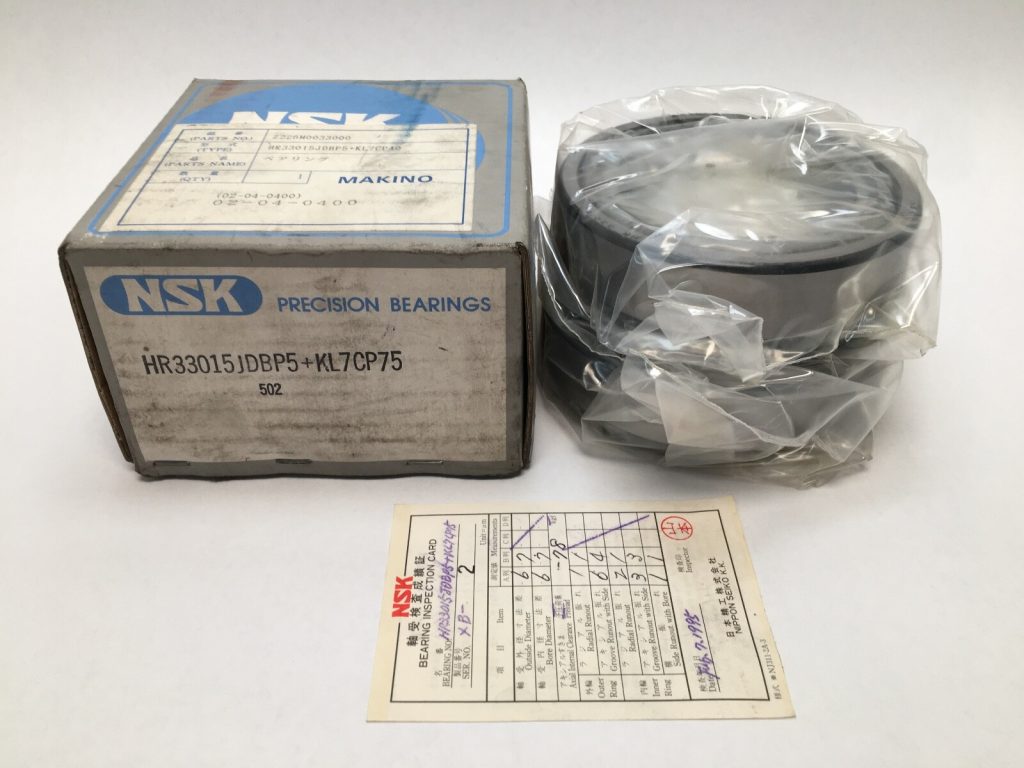 NSK HR33015JDBP5 Taper Roller Bearing Cone & Cup 75 mm ID 115 mm OD Japan Set