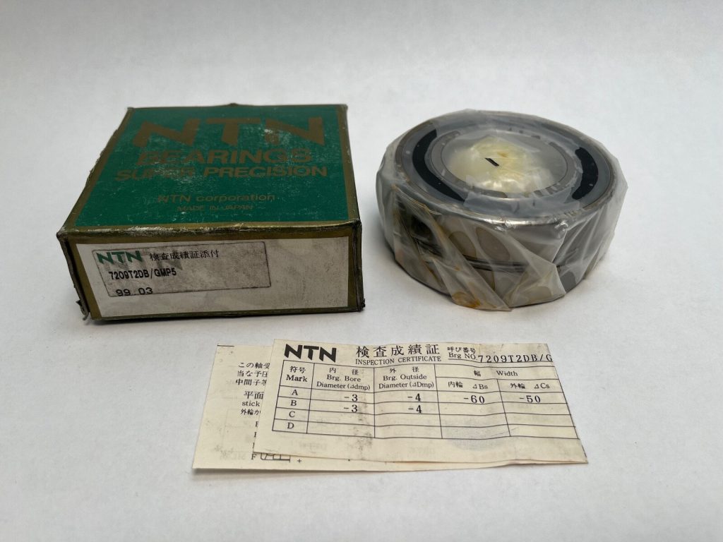 Angular Contact Ball Bearing - Straight Bore, 45 mm ID, 85 mm OD, 19 mm Width, Open, 15° Contact Angle, Medium Preload.