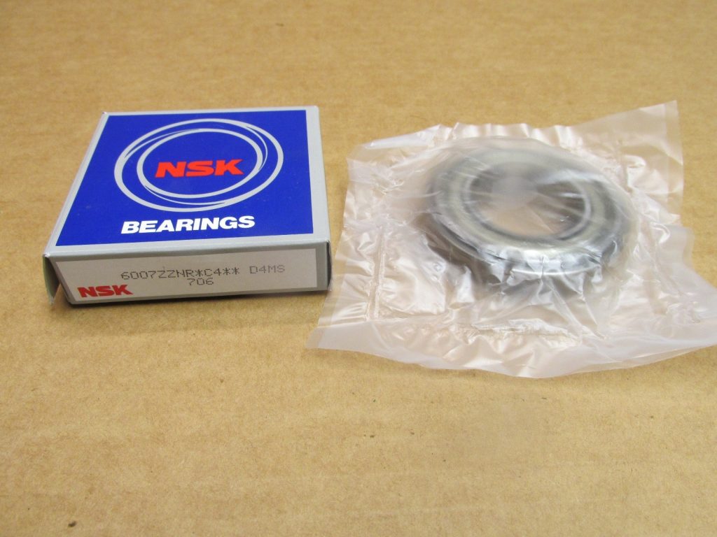 Deep Groove Ball Bearing - Straight Bore, 35 mm ID, 62 mm OD, 14 mm Width, Double Shield, With Snap Ring.