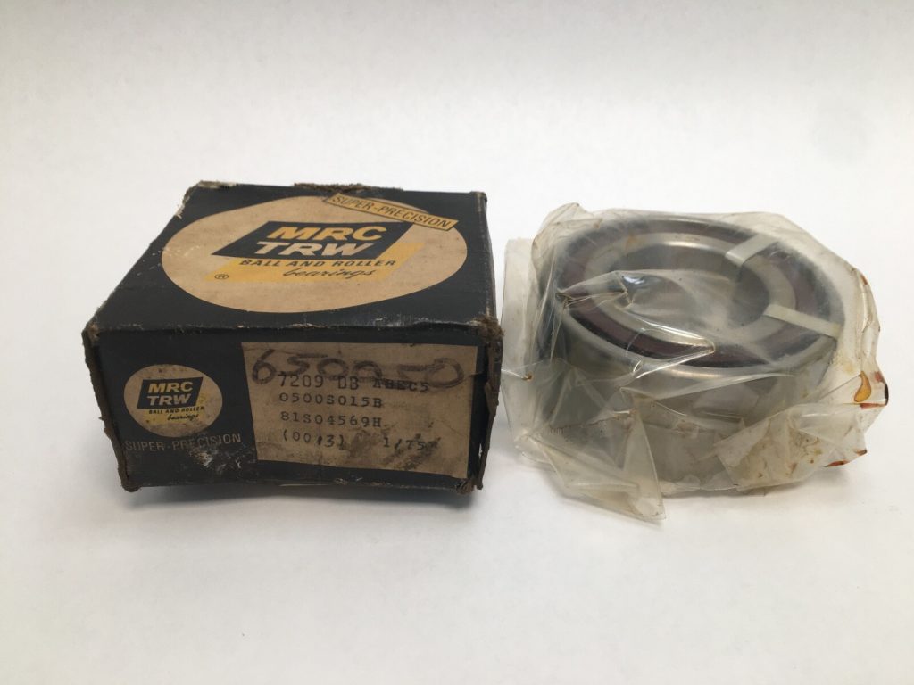 Angular Contact Bearing - 45 mm ID, 85 mm OD, 38 mm Width, Open, 40° contact angle.