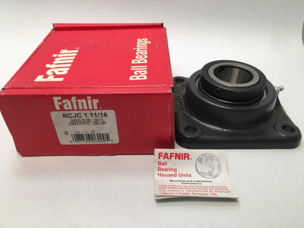 Flange unit - 1.6875 Bore, 4 bolt, Cast Iron housing, Standard Duty, Non-Expanding.