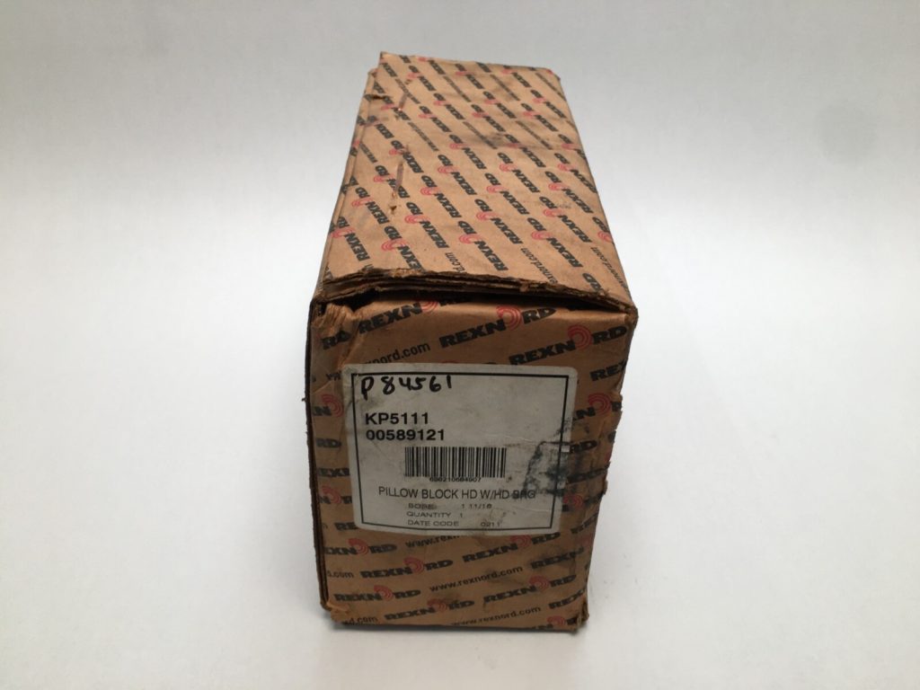 Pillow Block Bearing - 1.6875 in Bore, 2-Bolt, Cast Iron, Heavy Duty.