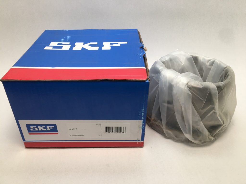 Adapter Sleeve - 125 mm Bore, carbon steel material, includes KM 28 lock nut and MB 28 locking device.