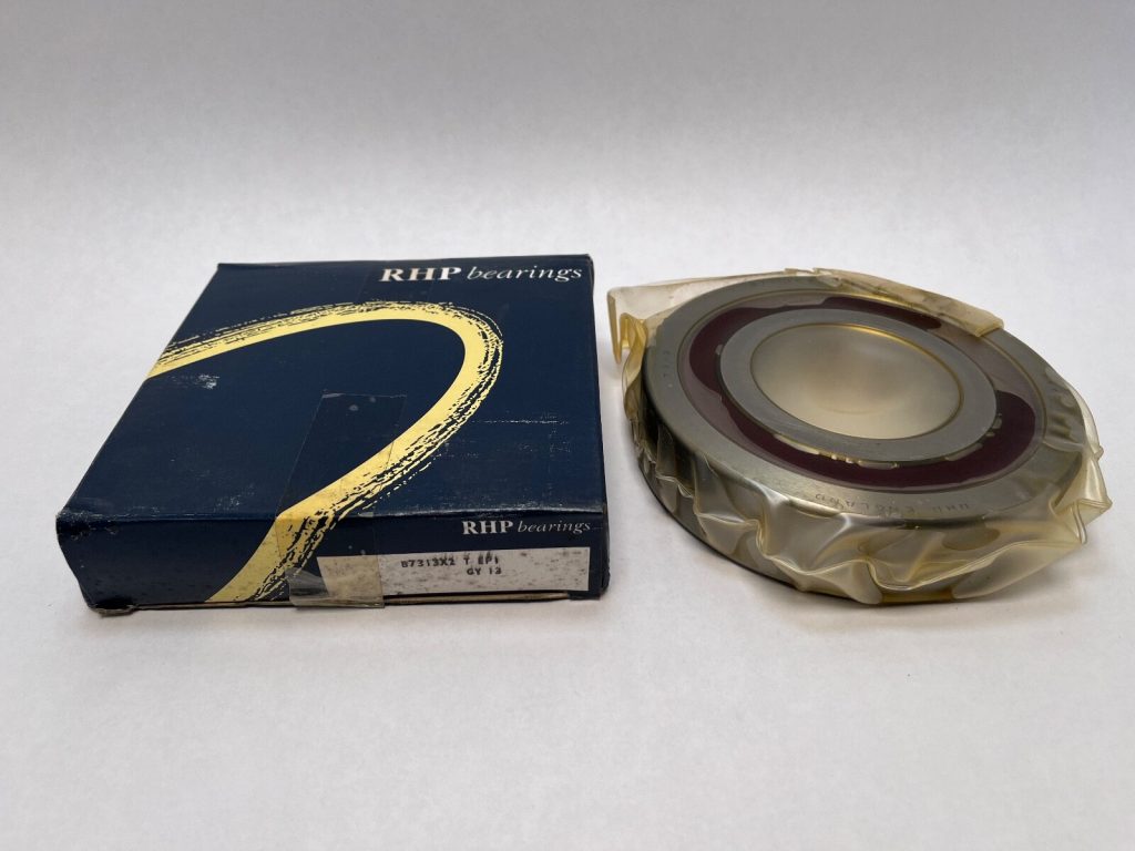 Angular Contact Bearing - 65 mm ID, 140 mm OD, 33 mm Width, Open, 15° contact angle.