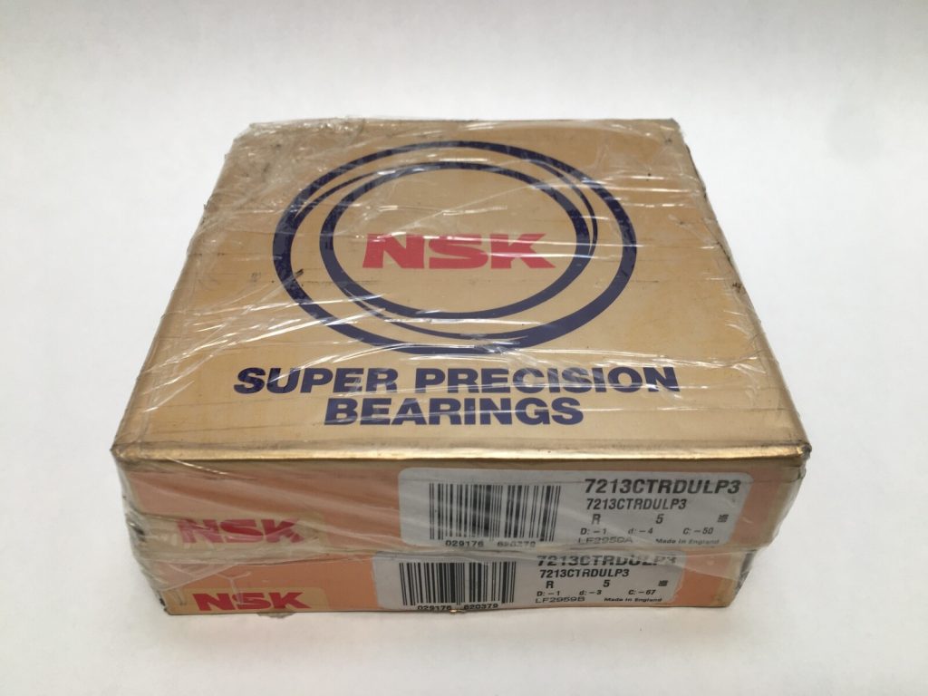 Angular Contact Ball Bearing - 65 mm ID, 120 mm OD, 23 mm Width, Open, 15° Contact Angle, Light Preload.