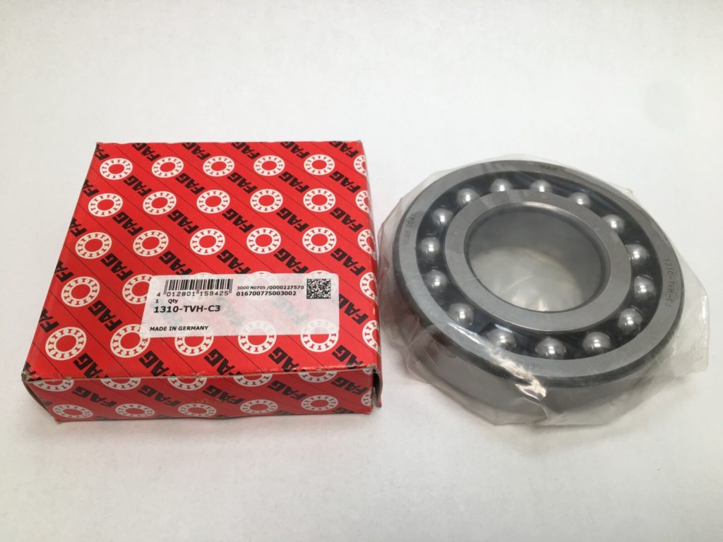 Self-aligning Ball Bearing - Straight Bore, 50 mm ID, 110 mm OD, 27 mm Width, Open, C3 Internal clearance.