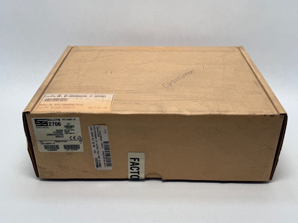 InView Ethernet Communication Module for 2706-P22R Message Display, EtherNet/IP + Modbus TCP, Dual RJ-45