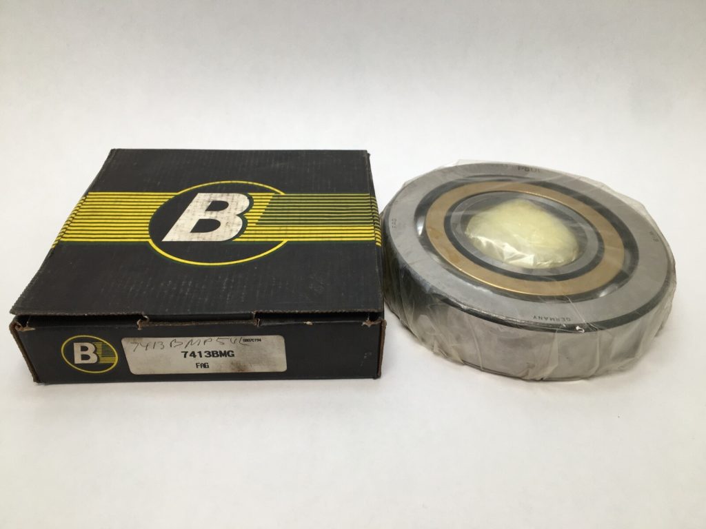 Angular Contact Ball Bearing - Straight Bore, 65 mm ID, 160 mm OD, 37 mm Width, Open, 40° Contact Angle.