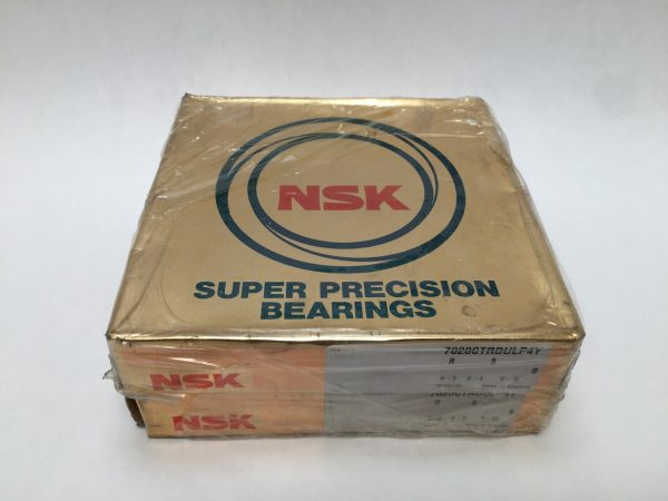 NSK 7020CTRDULP4Y angular contact ball bearing in sealed original Super Precision Bearings box