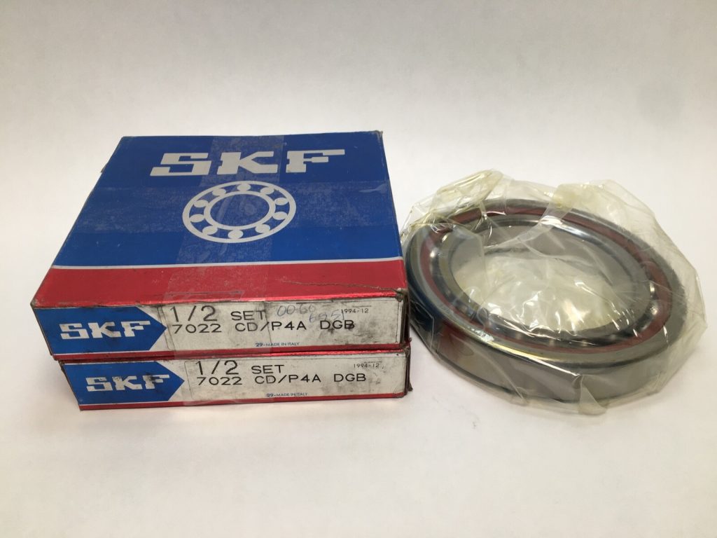Angular Contact Ball Bearing - 110 mm ID, 170 mm OD, 56 mm Width, Open, 15° Contact Angle, Medium Preload.
