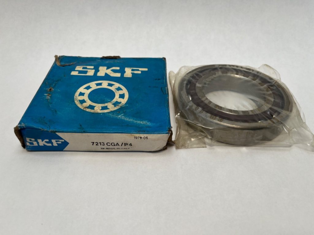 Angular Contact Ball Bearing - Straight Bore, 65 mm ID, 120 mm OD, 23 mm Width, Open, 15° Contact Angle, Light Preload.