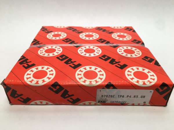 Angular Contact Ball Bearing – 130 mm ID, 200 mm OD, 33 mm Width, Open, 15°, Medium preload.