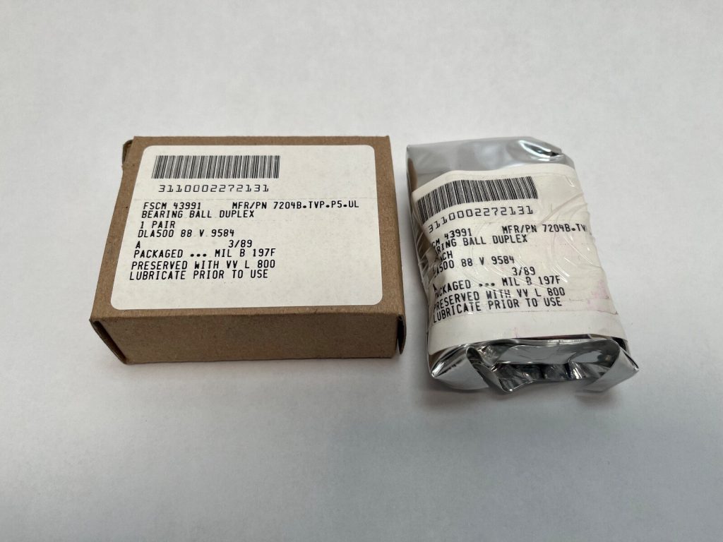 Angular Contact Ball Bearing - 20 mm ID, 47 mm OD, 14 mm Width, Open, 40°, Light Preload.