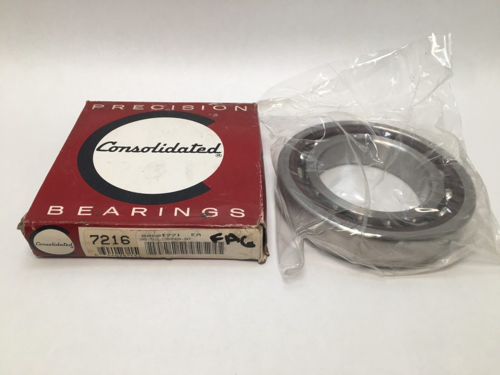 Angular Contact Ball Bearing - 80 mm ID, 140 mm OD, 26 mm Width, Open, 15°, Light Preload.