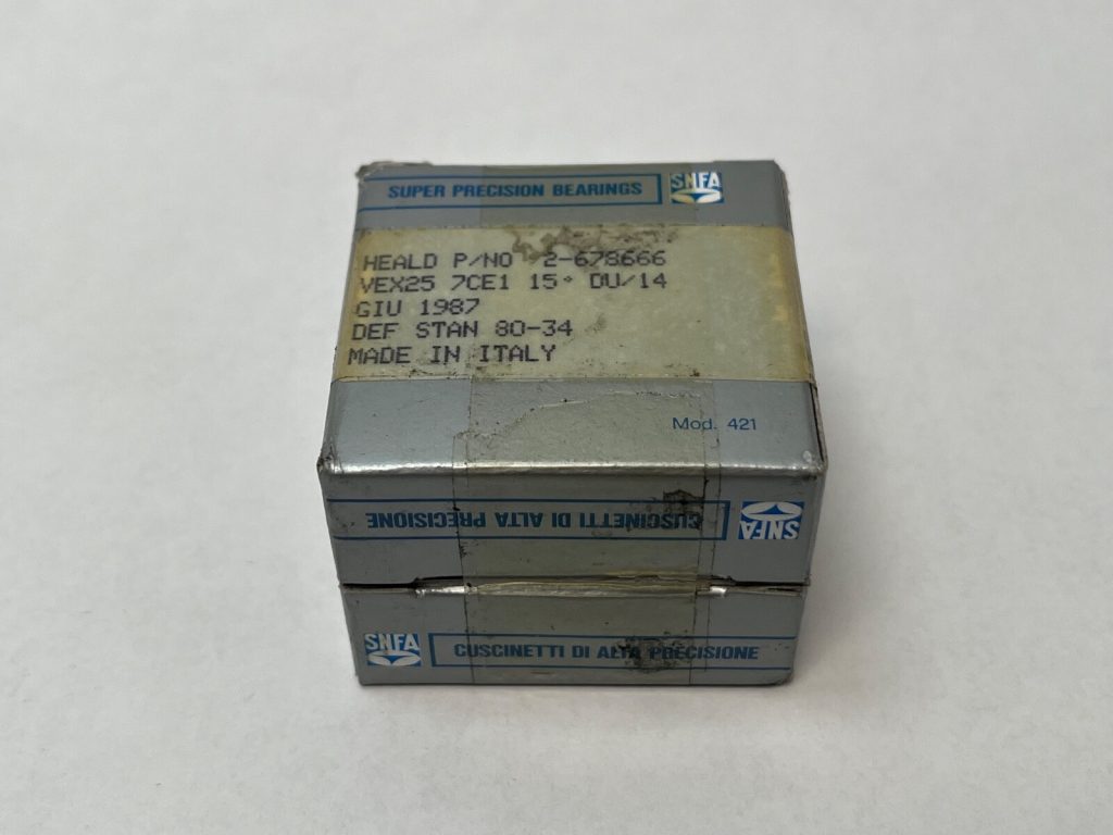 Angular Contact Ball Bearing - 25 mm ID, 47 mm OD, 12 mm Width, Open, 15°, Light preload.