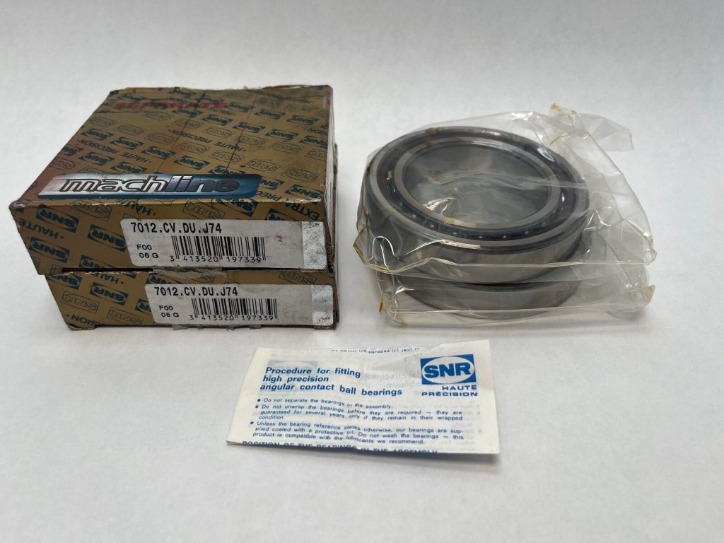 Angular Contact Ball Bearing - 60 mm ID, 95 mm OD, 18 mm Width, Open, 15° Contact Angle, Light Preload.
