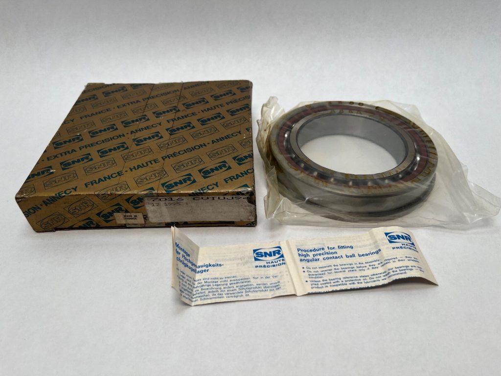 Angular Contact Ball Bearing - Straight Bore, 80 mm ID, 125 mm OD, 22 mm Width, Open, 15° Contact Angle, Without Snap Ring