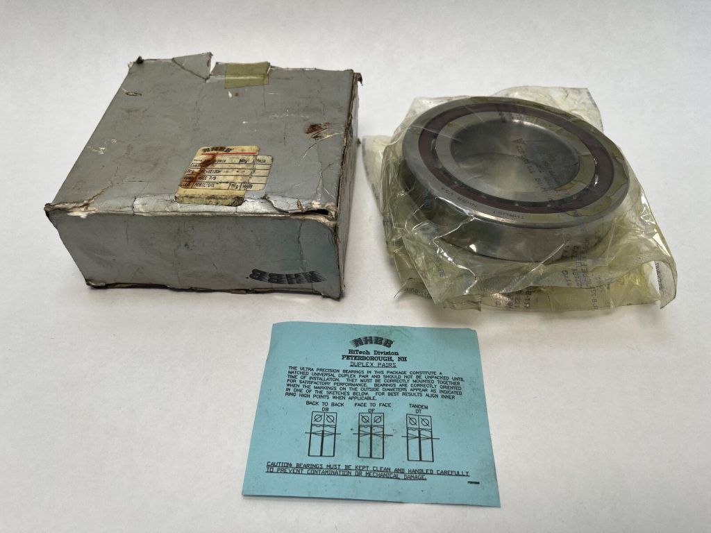 Super Precision Angular Contact Ball Bearing - Straight Bore, 60 mm ID, 110 mm OD, 22 mm Width, Open, 15° Contact Angle, Universal Pairing, Heavy Preload.