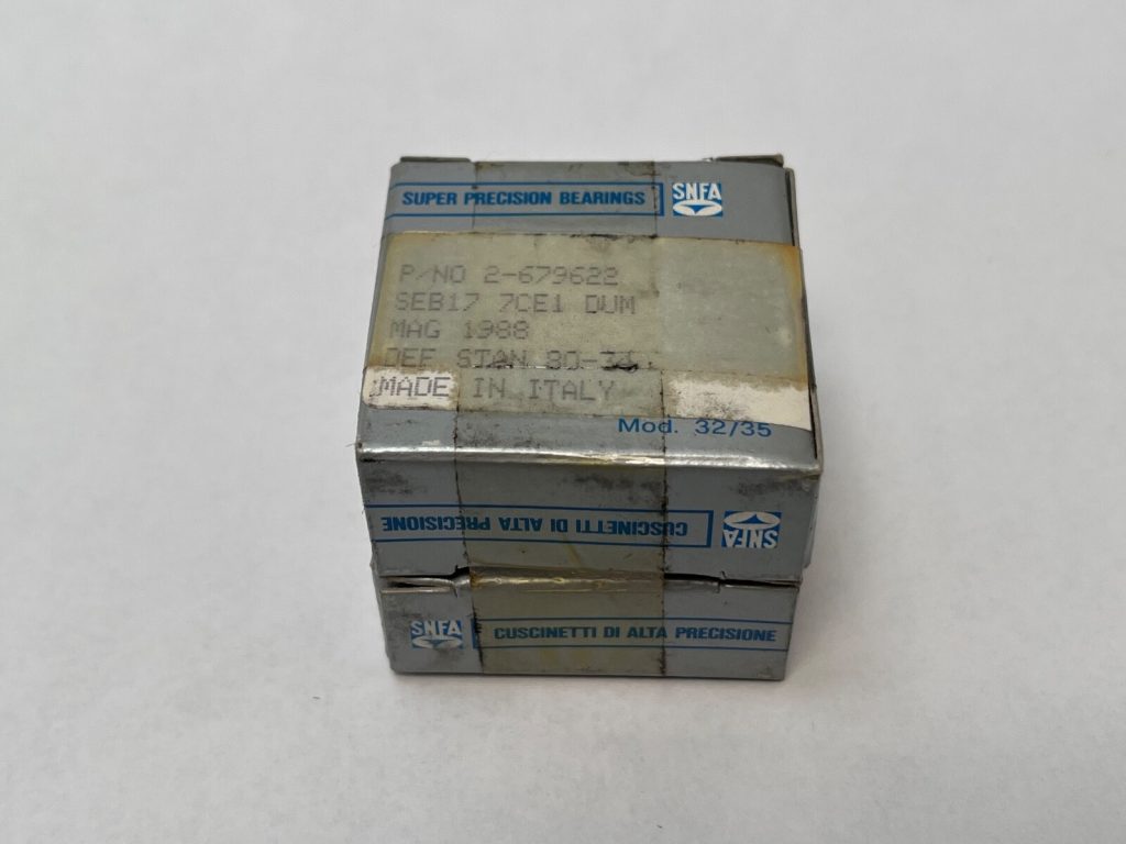 SNFA VB17-7CE1DUM Bearing 17x30x7 mm 7903-C-P4 VB17-7-CE-1-DUM Italy 2 Pcs