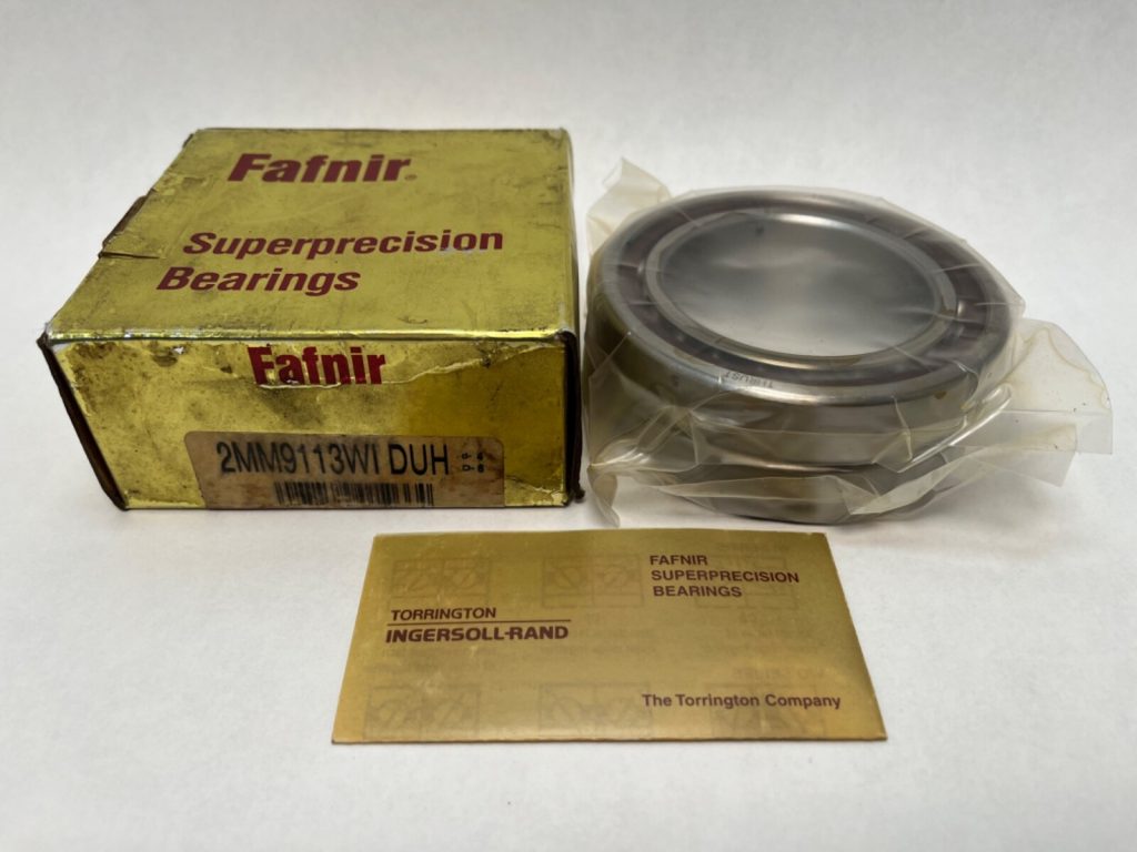 Angular Contact Ball Bearing - 65 mm ID, 100 mm OD, 18 mm Width, Open, 25° Contact Angle, Heavy Preload.