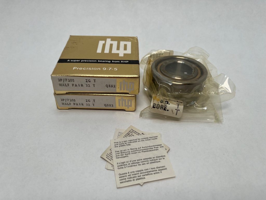 RHP 3P/7205 Bearing 25x52x15 mm 3P7205 3P-7205  7205 M/MB RS England 2 Pcs