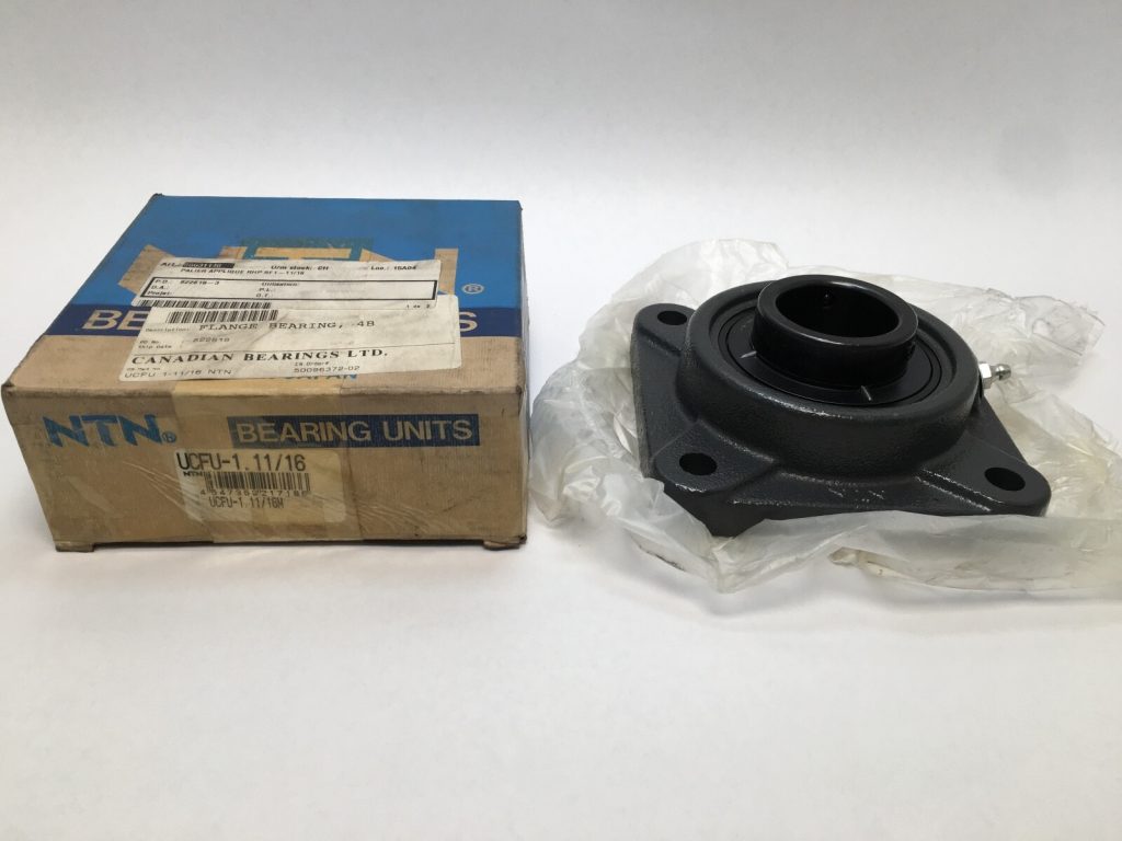 4-Bolt Flange Unit - 1.6875 Bore, 4 bolt, Cast Iron, Intermediate Duty, Non-Expansion.
