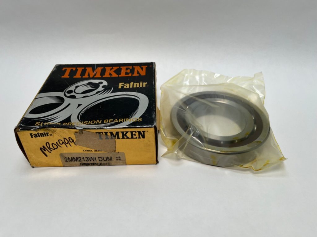 Angular Contact Ball Bearing - Straight Bore, 65 mm ID, 120 mm OD, 23 mm Width, Open, 15° Contact Angle, Medium Preload.