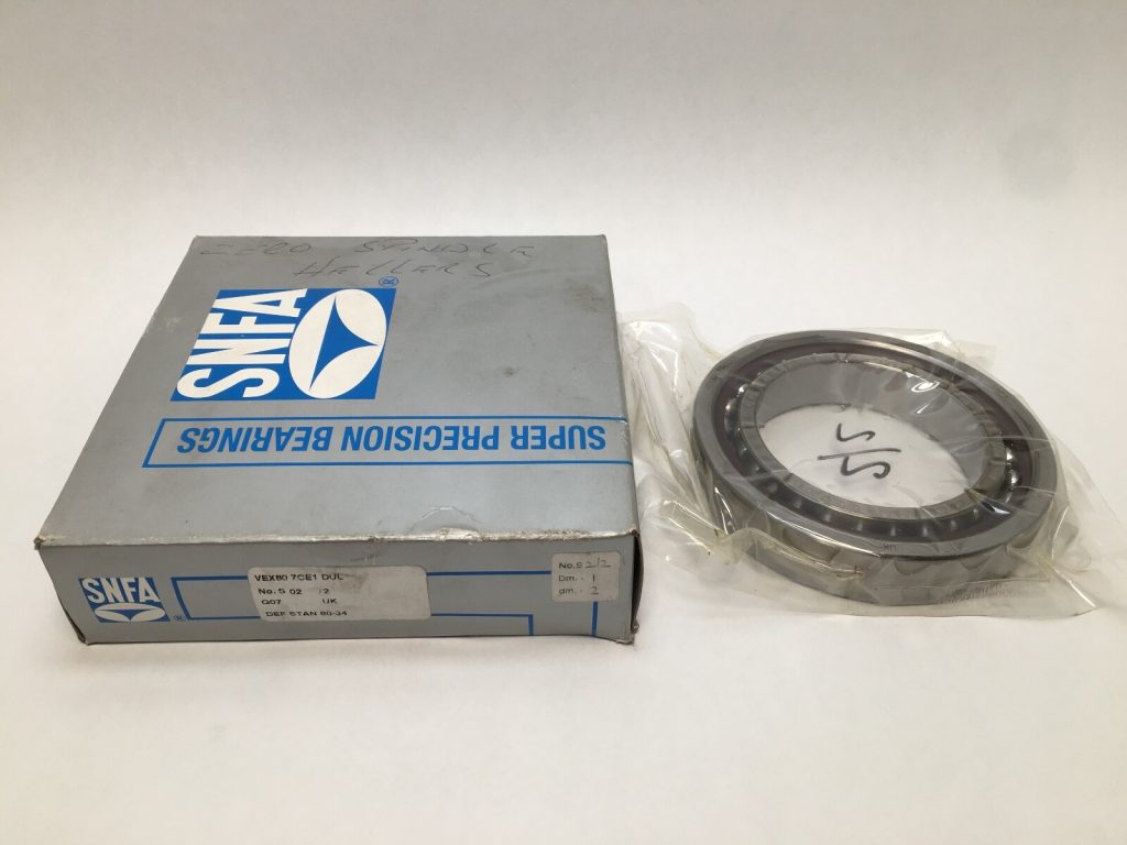 Super Precision Angular Contact Ball Bearing - Straight Bore, 80 mm ID, 125 mm OD, 22 mm Width, Open, 15° Contact Angle, Universal Pairing, Light Preload.