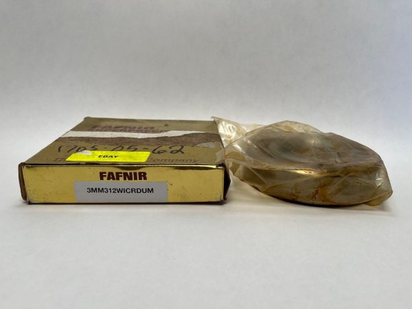 Fafnir 3MM312WICRDUM bearing in its original box next to a plastic-wrapped bearing