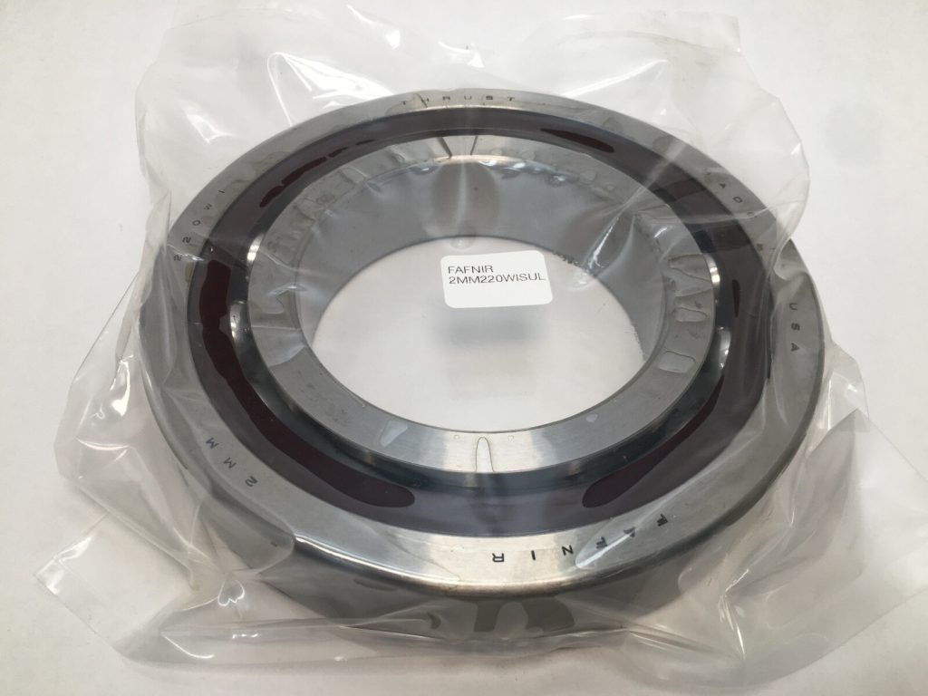 Angular Contact Ball Bearing - 100 mm ID, 180 mm OD, 34 mm Width, Open, 15°, Light Preload.