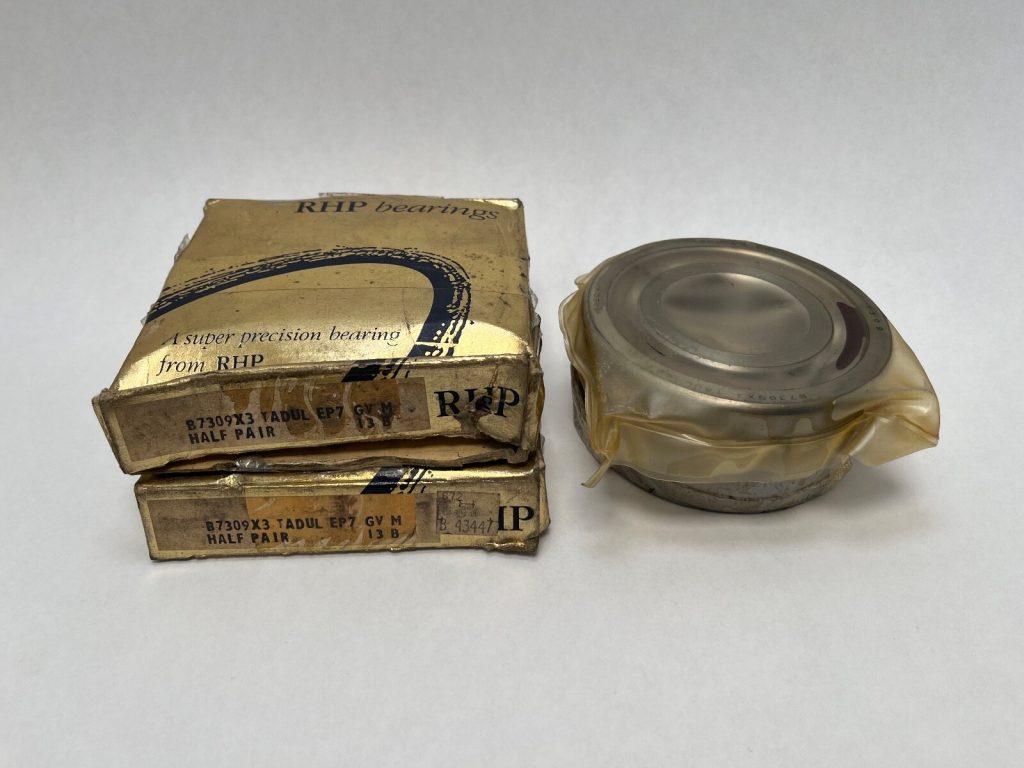 Angular Contact Ball Bearing - Straight Bore, 45 mm ID, 100 mm OD, 25 mm Width, Open, 25° Contact Angle, Light Preload.