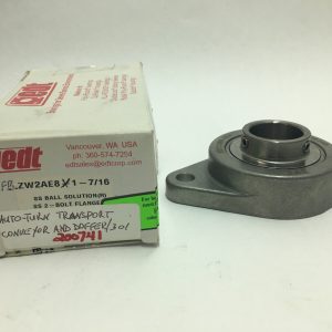 EDT ZW2AE81-7/16 Flange Mount Bearing Unit ZW2AE8 1-7/16" ID Stainless USA