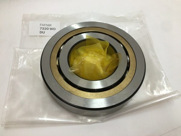 Fafnir 7320WO angular contact ball bearing in a plastic bag with its label