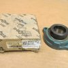 DODGE LFT-SXV-107-NL L-Type Take-Up Frame with a 1-7/16" bore bearing insert (SXV-107-NL). Heavy-duty cast iron construction with a grease fitting for re-lubrication, ideal for conveyor systems across North America.
