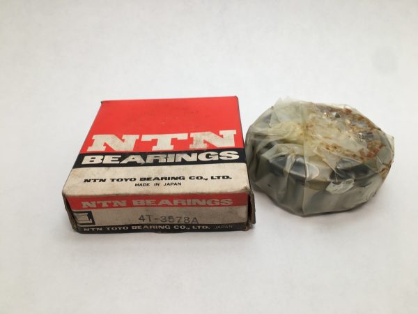 NTN 3578A taper bearing cone with original box labeled NTN Bearings 4T-3578A, Made in Japan