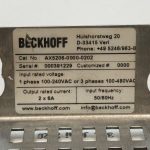 Beckhoff AX5206-0000-0202 Servo Drive 1 Phase 100-240VAC or 3 Phases 100-480VAC