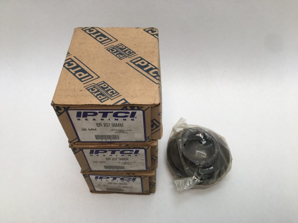 Insert Ball Bearing - 35 mm Bore Diameter, Set Screw Locking 3 pcs